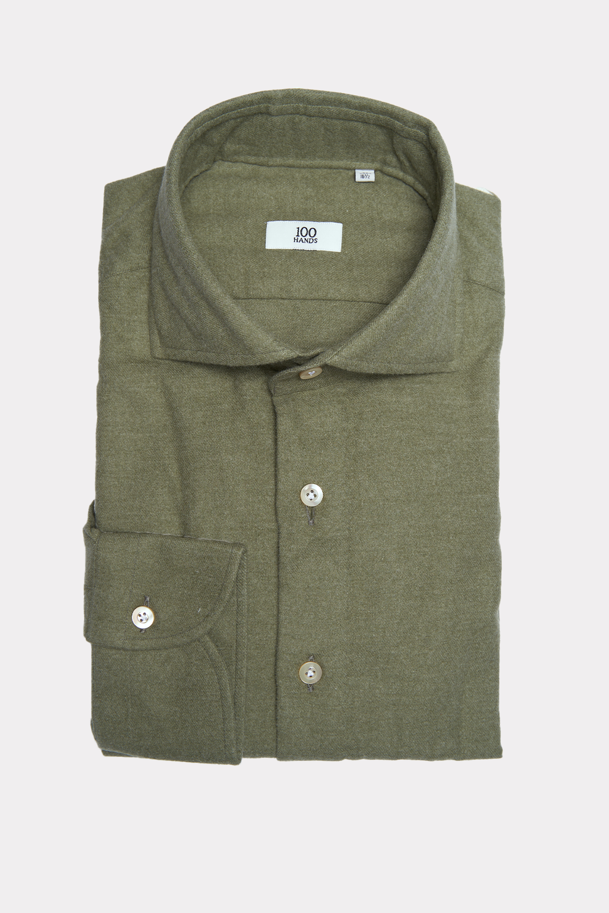 Flanell-Hemd in olive