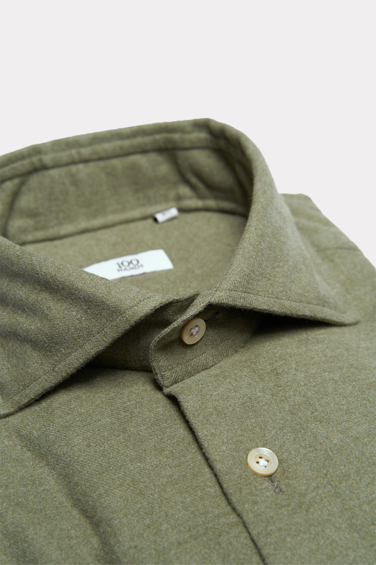 Flanell-Hemd in olive