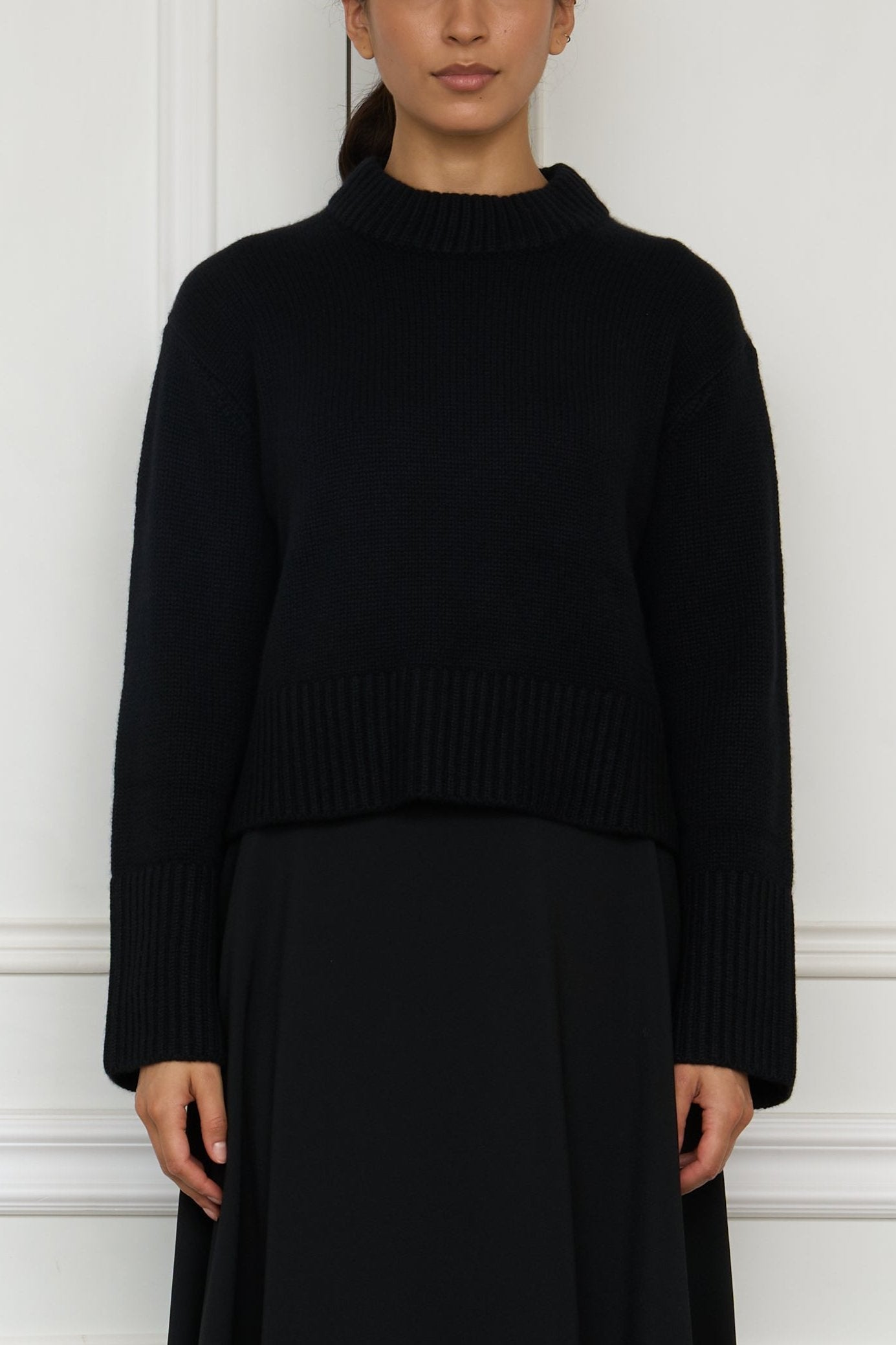 Cashmere-Pullover 'Sony' in schwarz