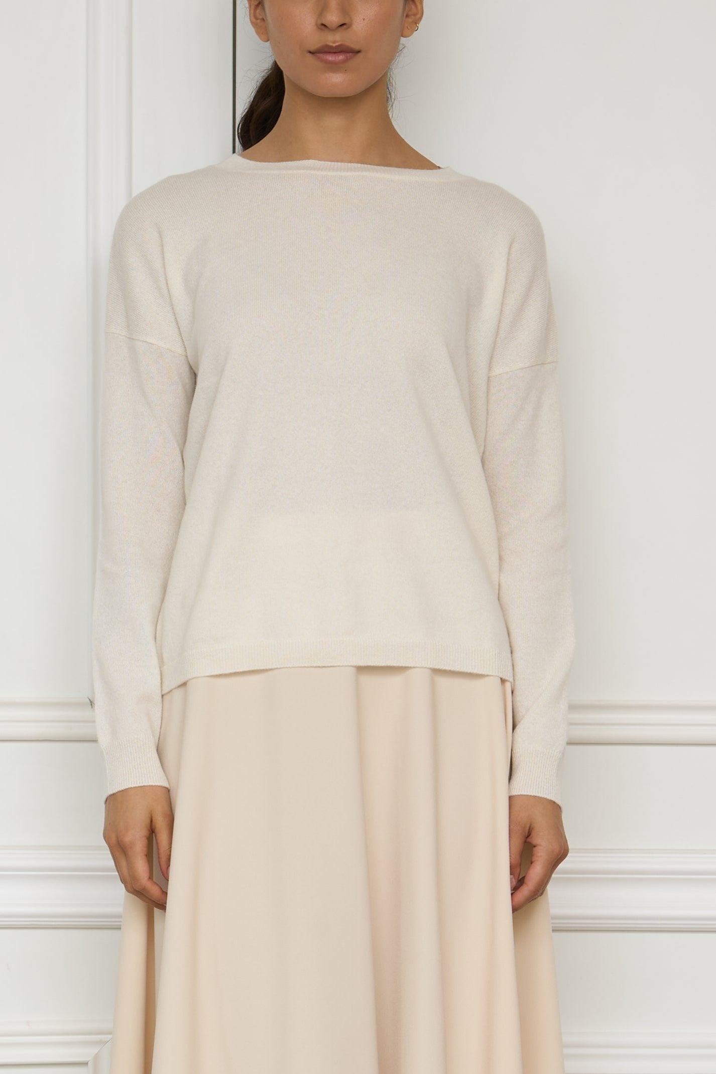 Cashmere-Pullover 'Dea' in creme