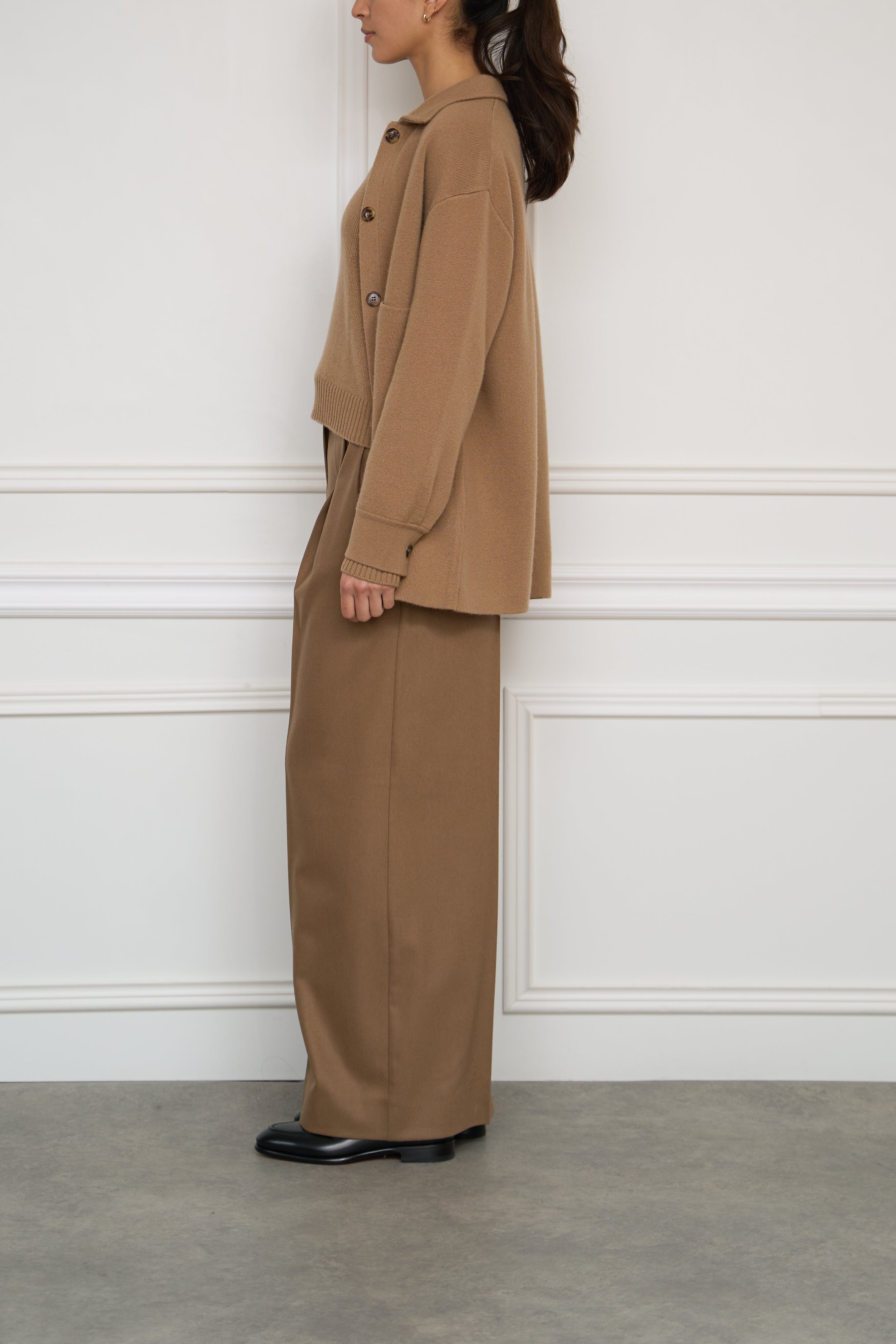 Cashmere-Overshirt 'Julianne' in camel