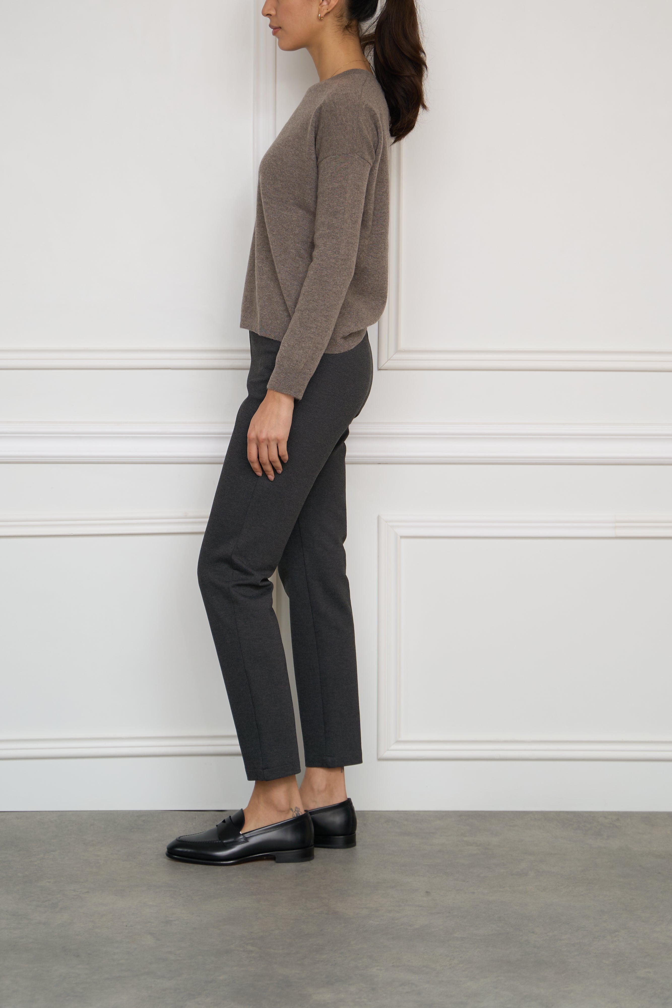 Cashmere-Pullover 'Dea' in taupe