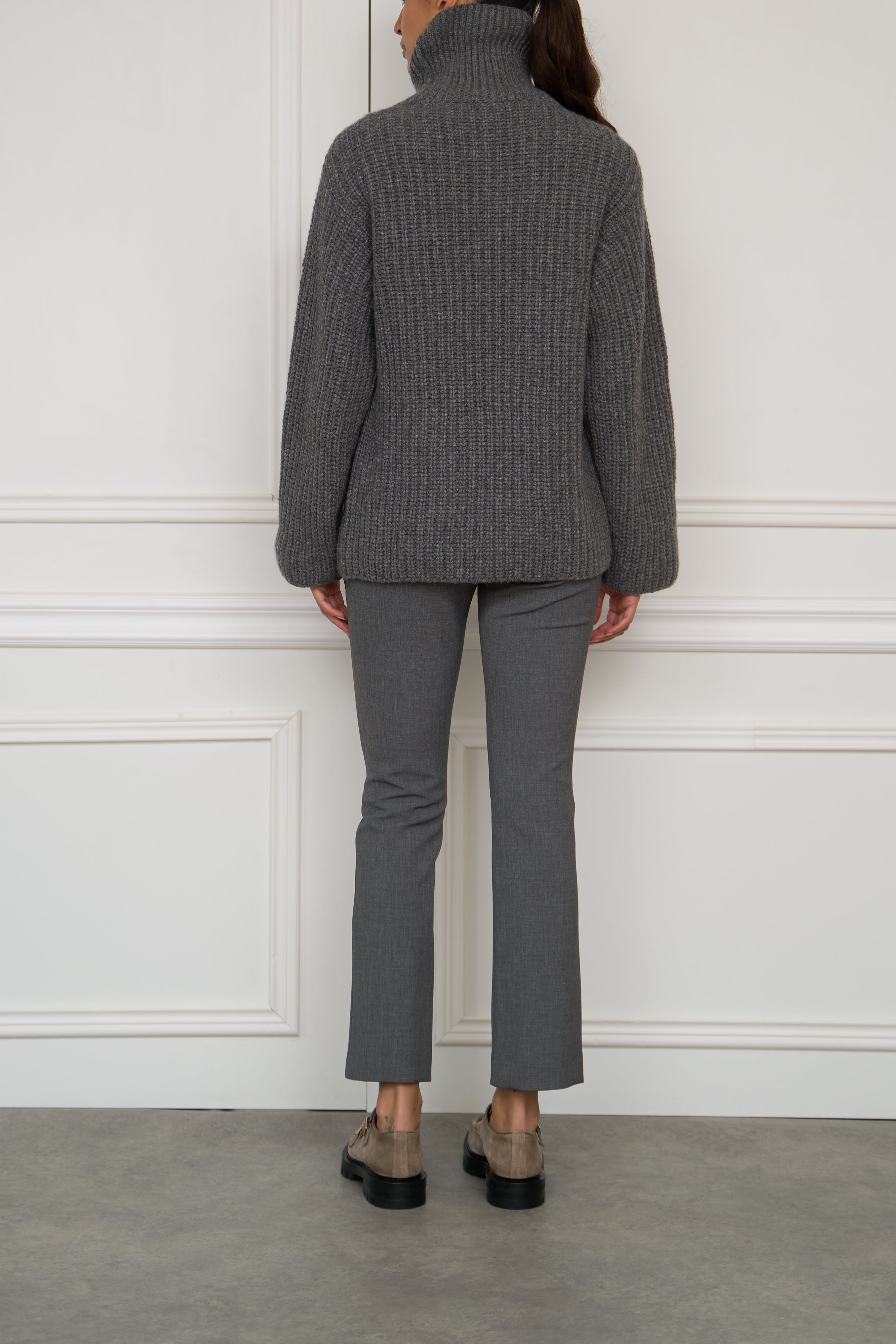 Cashmere Pullover in grau