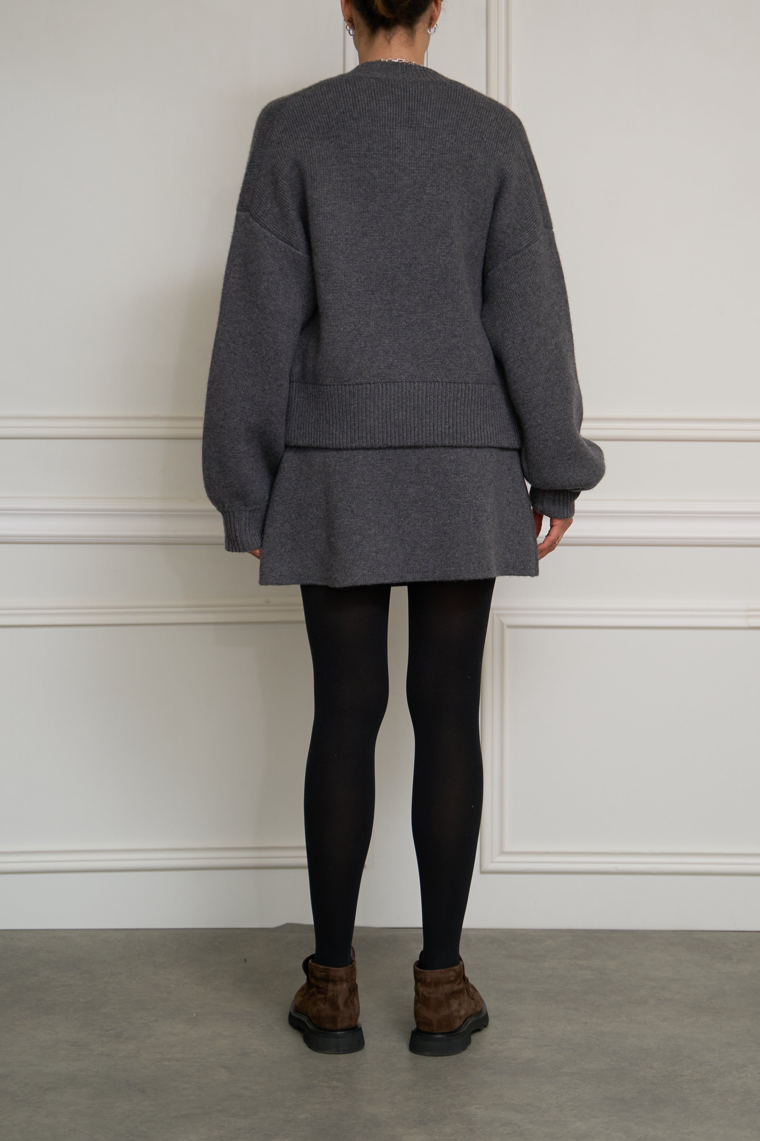 Cashmere-Bomber 'Kirsti' in grau