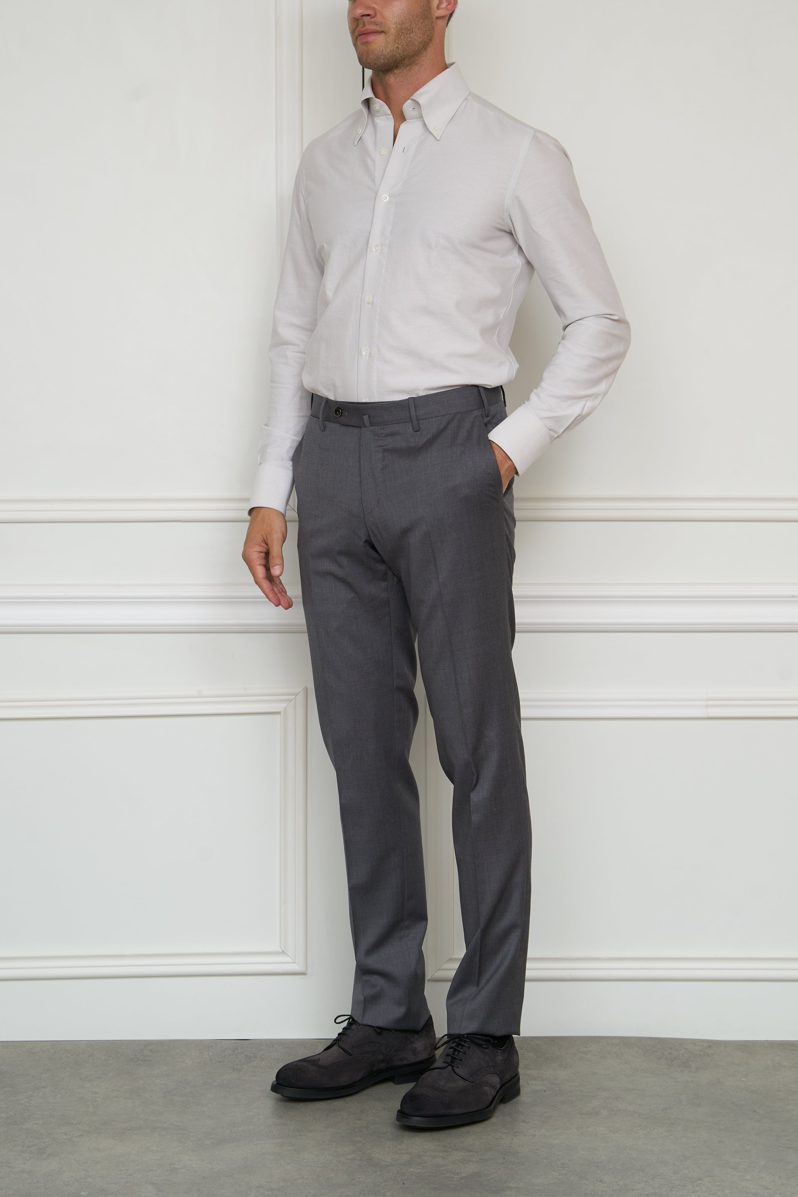 Fabric trousers in grey 