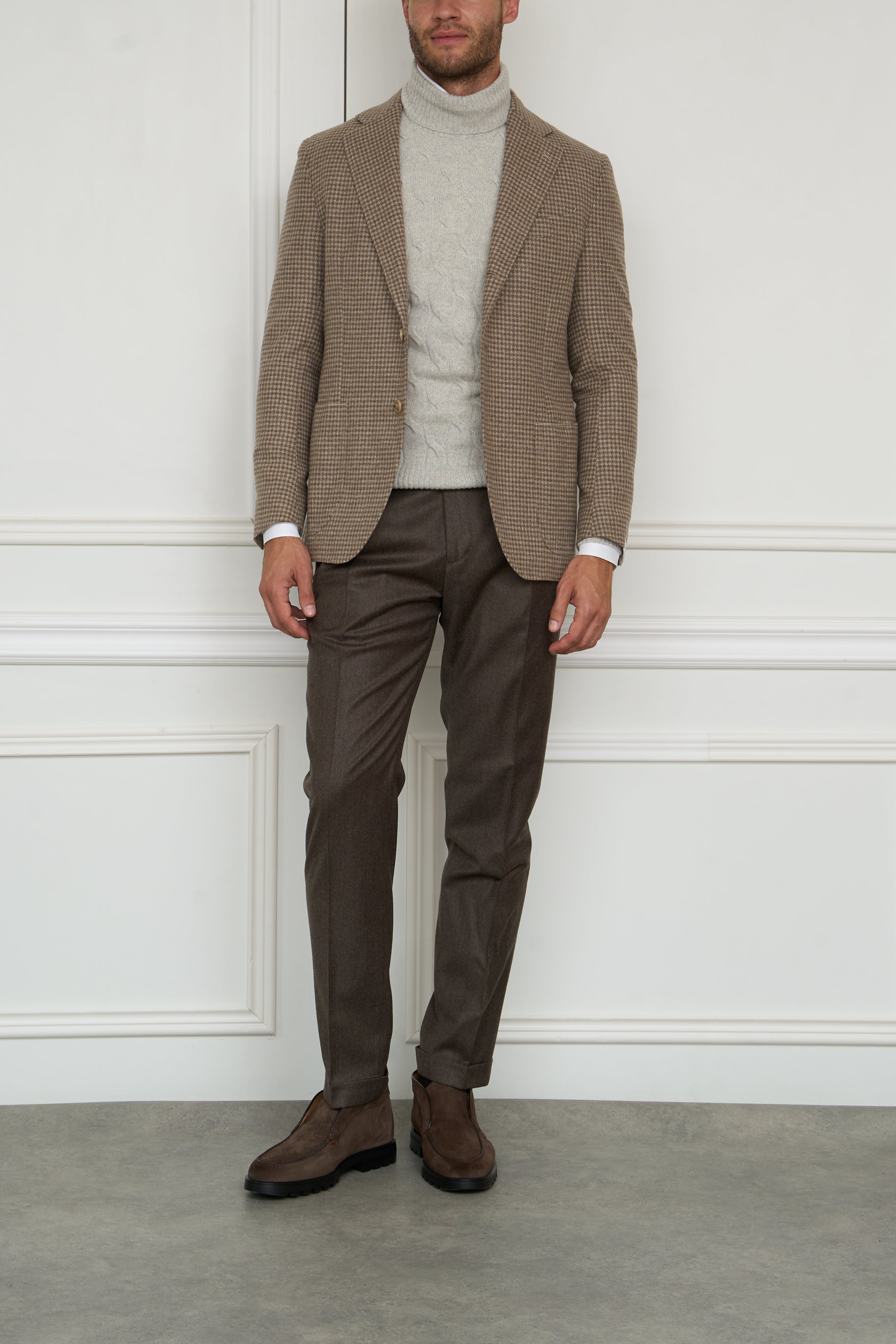 Woll-Cashmere Sakko in beige