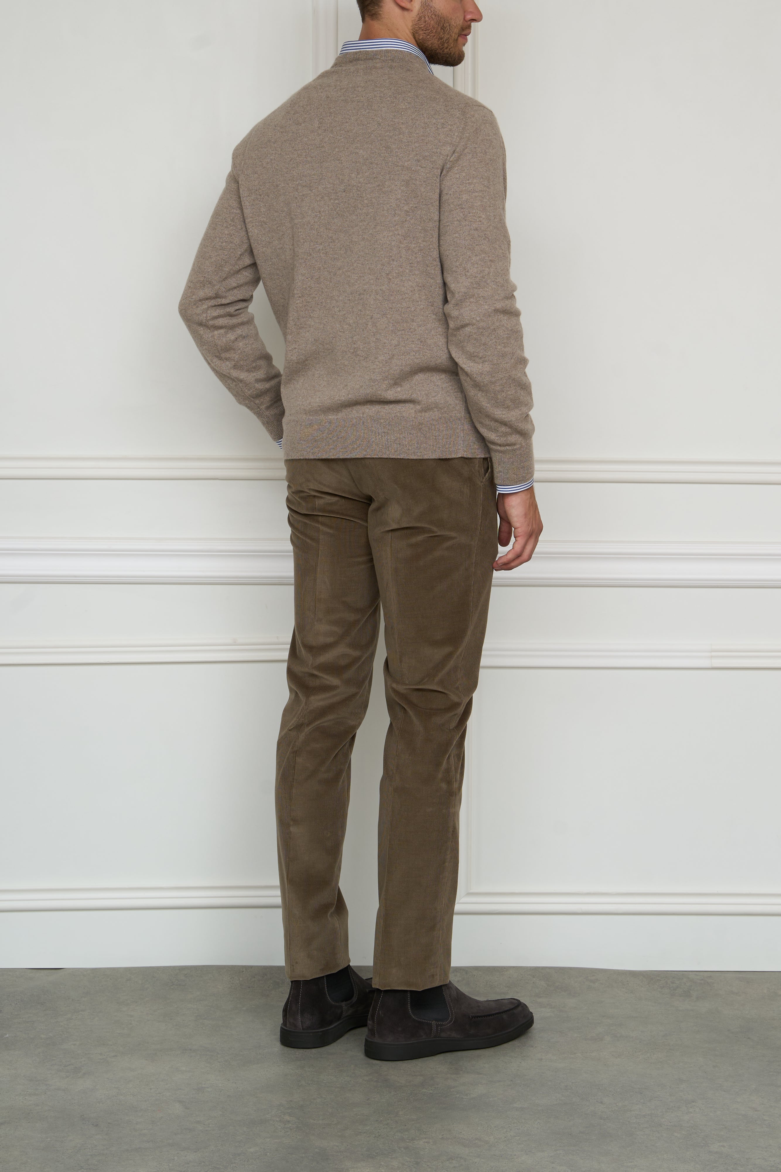 Cashmere-Pullover in beige