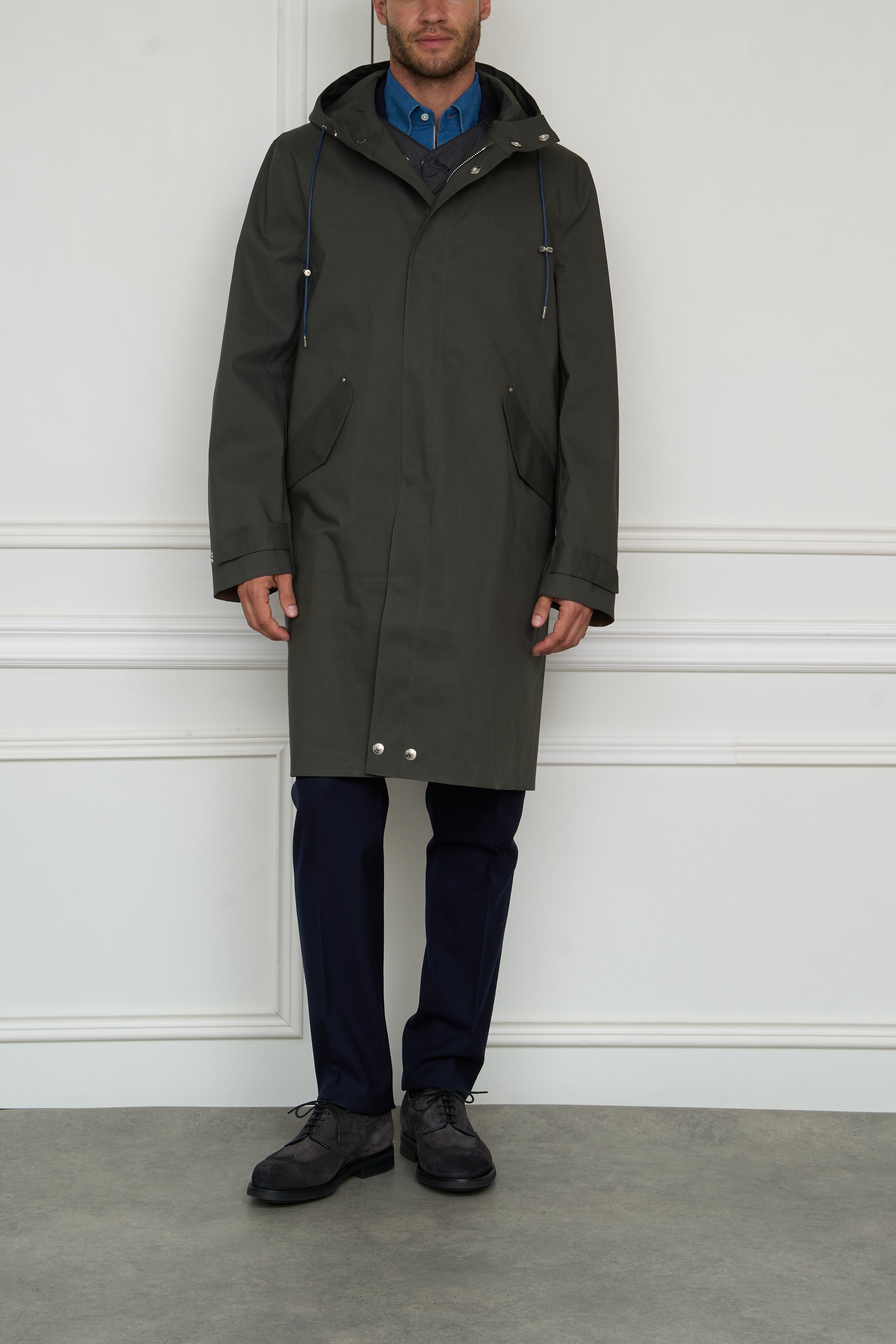 Parka in oliv