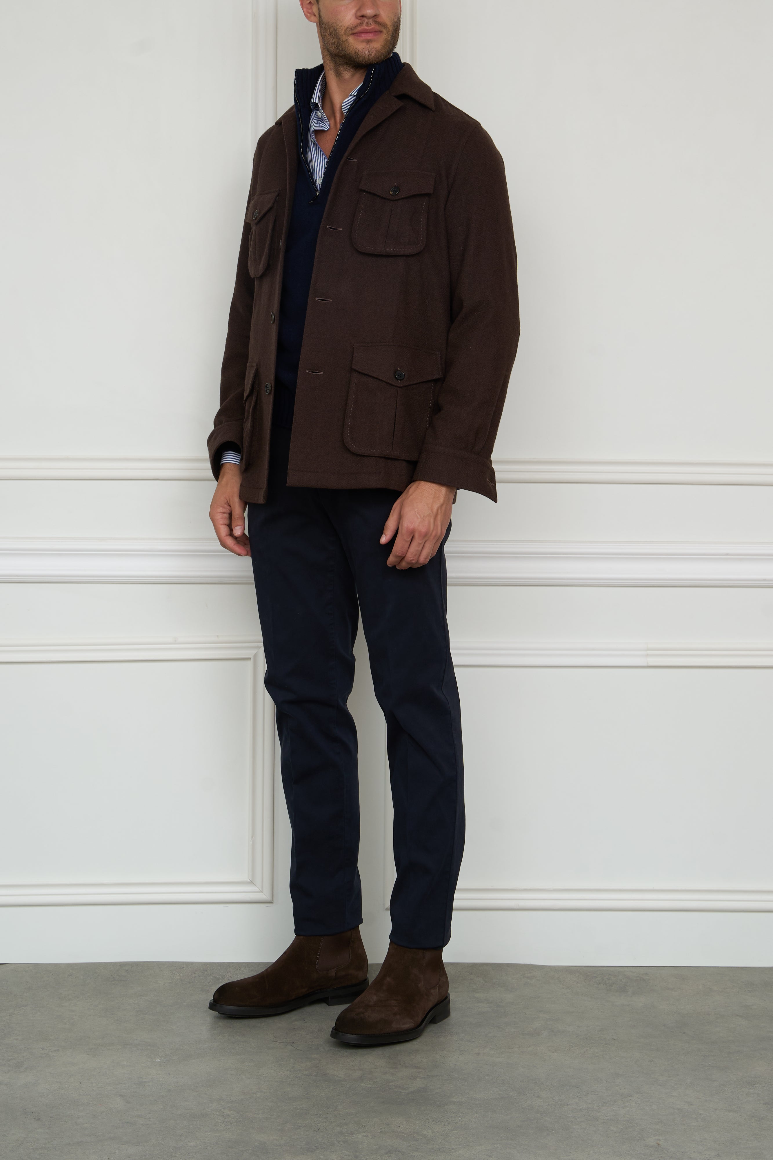 Cashmere Overjacket in braun