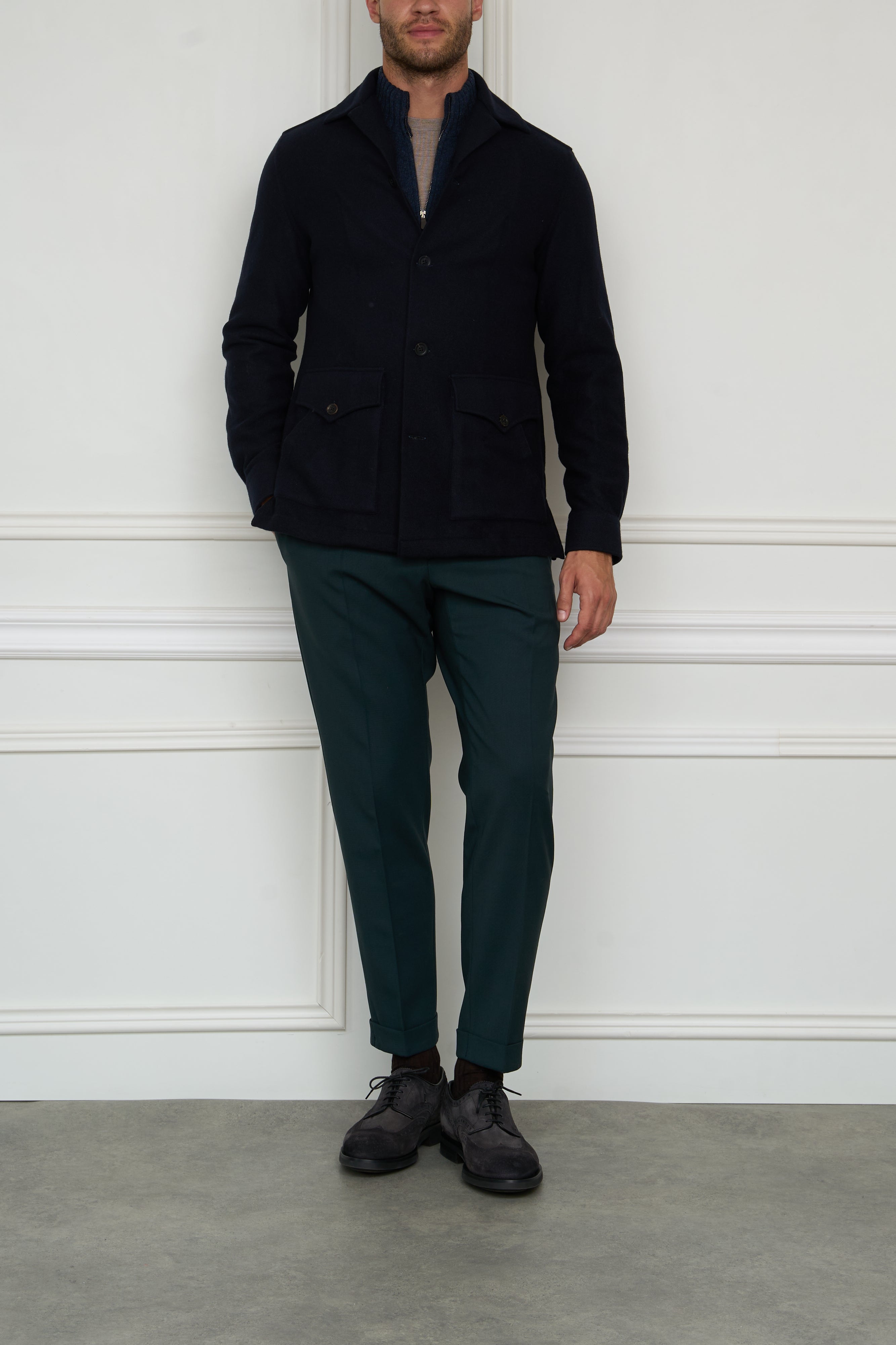 Kaschmir Overjacket in navy