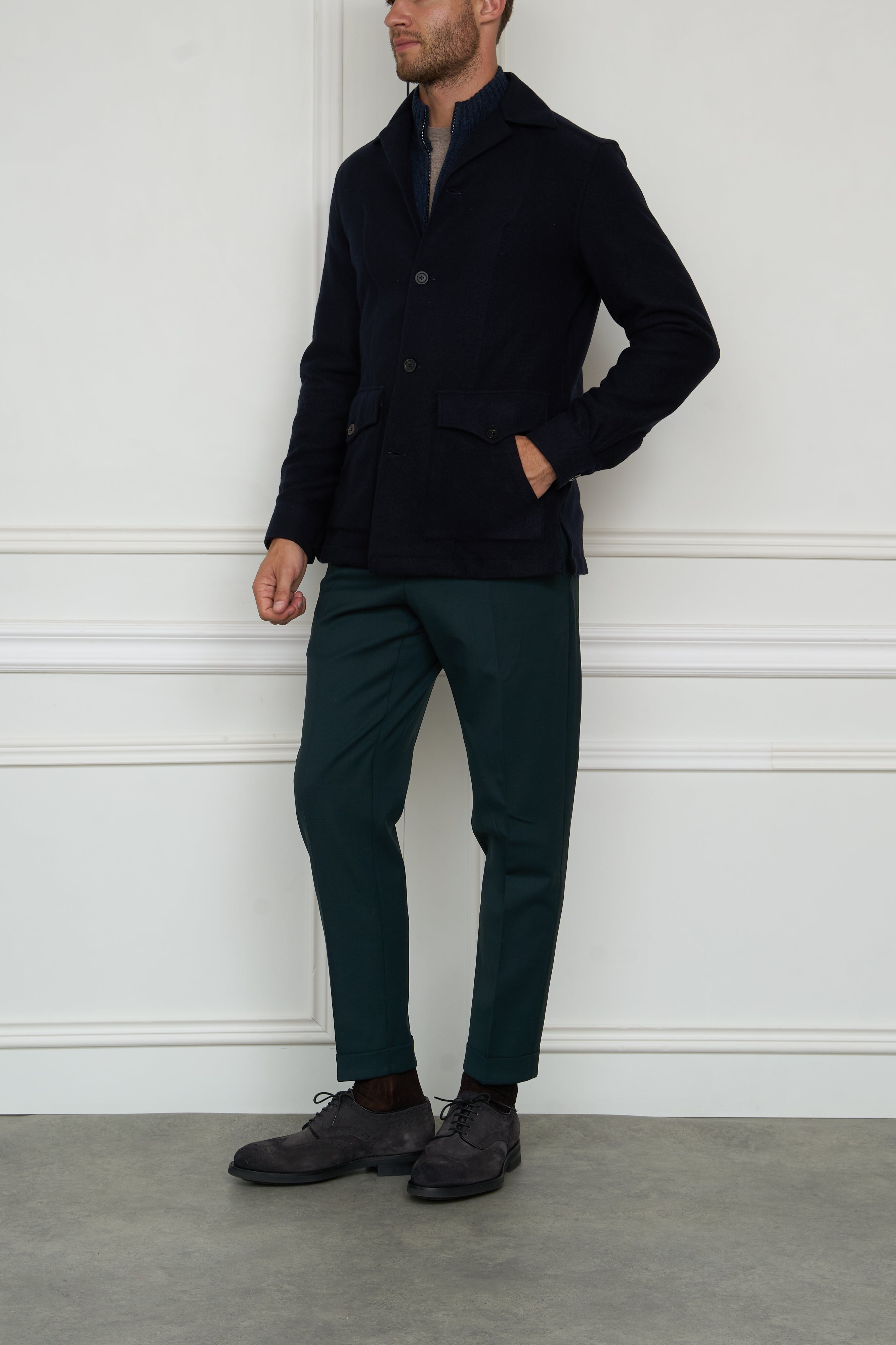 Kaschmir Overjacket in navy