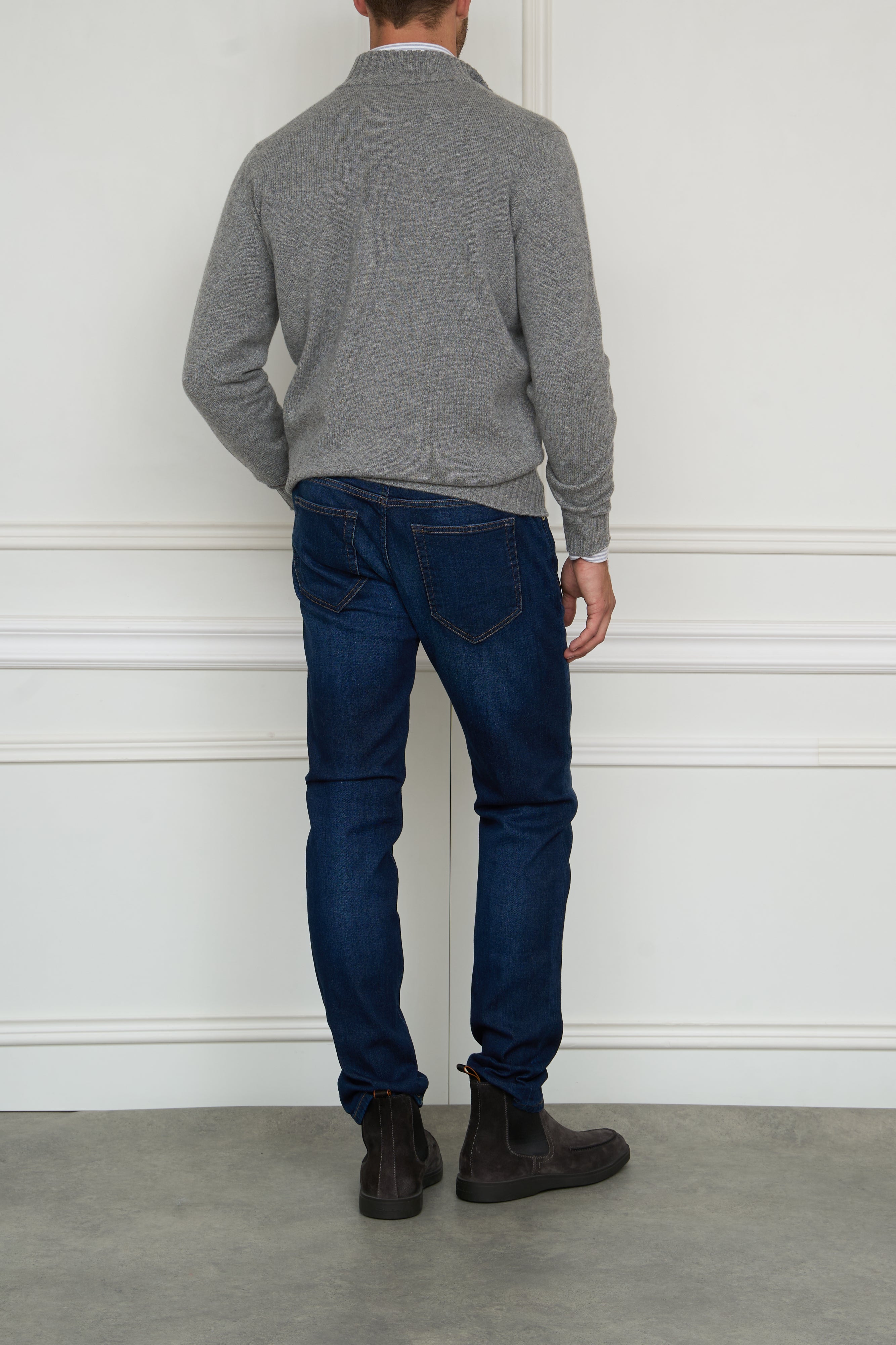 Tapered Jeans in blau