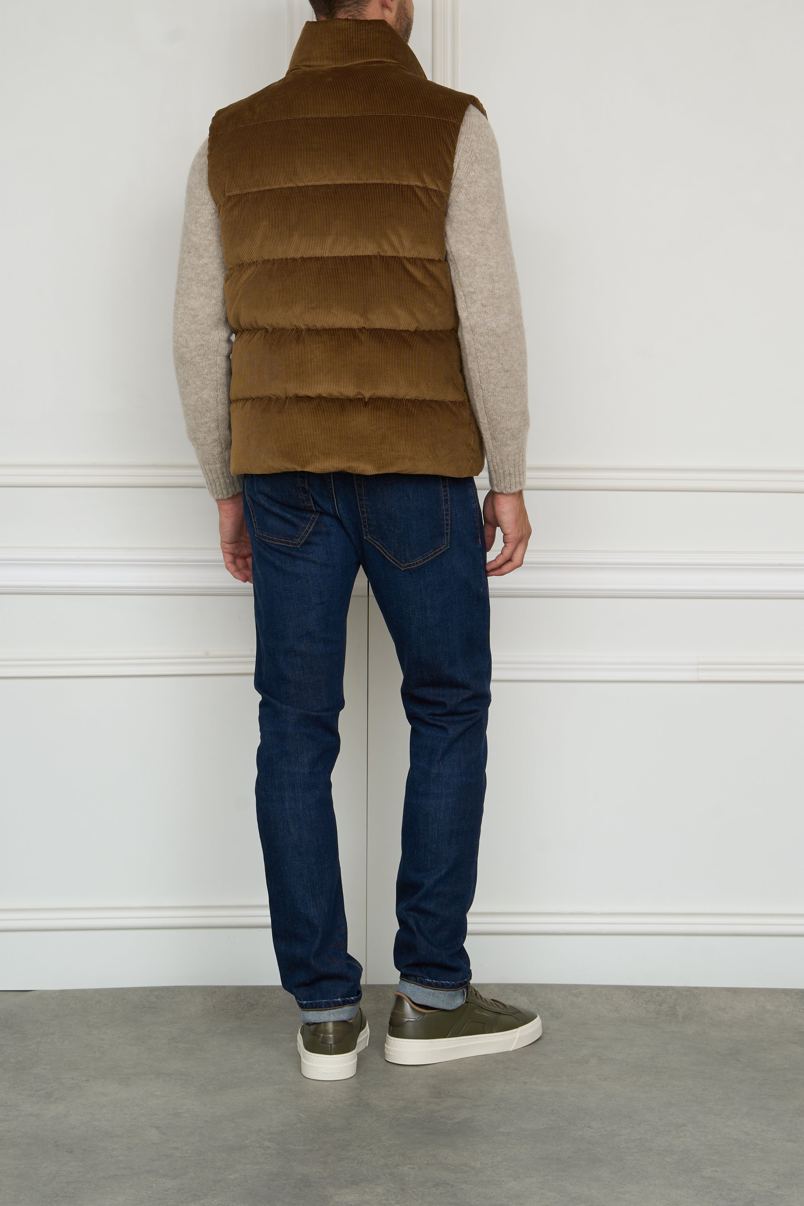 Down vest 'Calaf' in beige