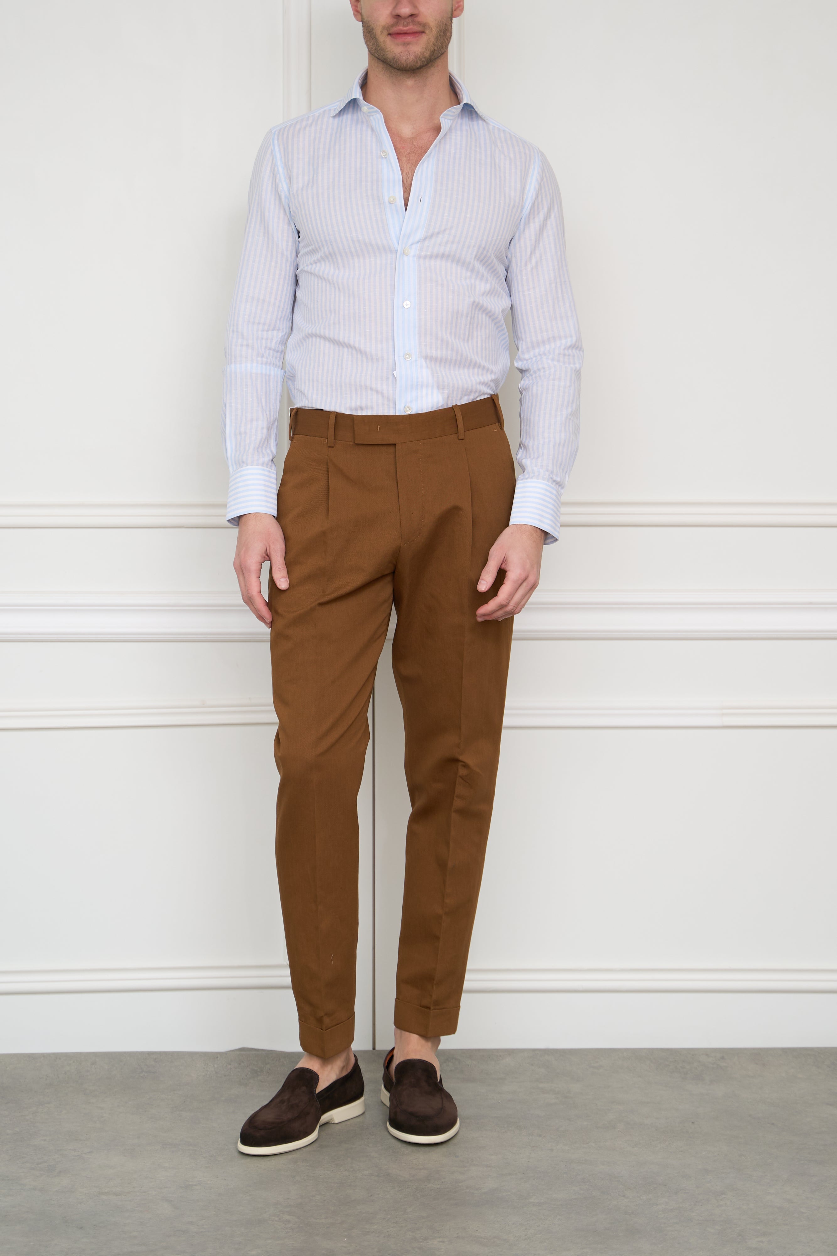 Chinos in blue