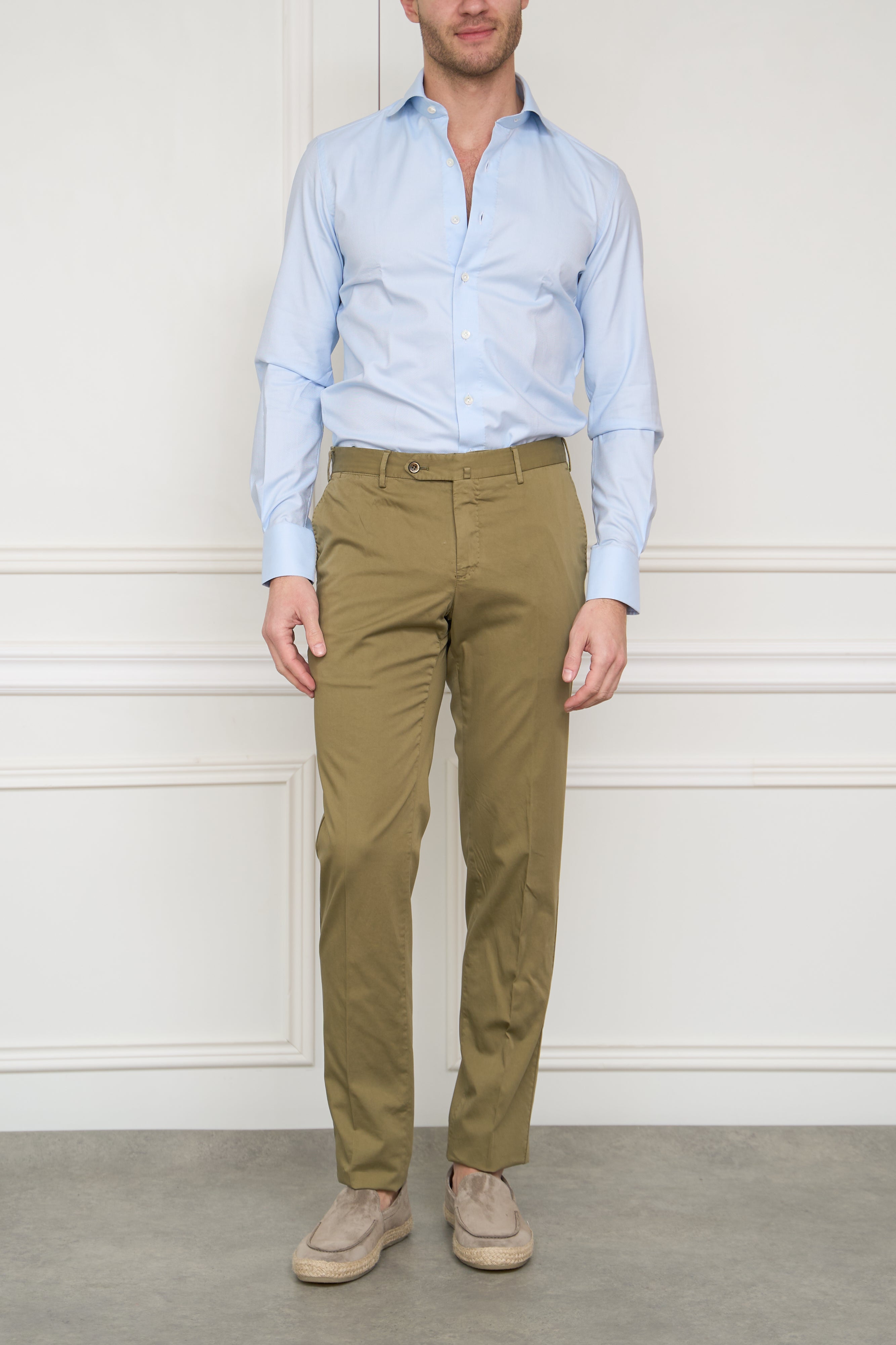 Chinos in blue