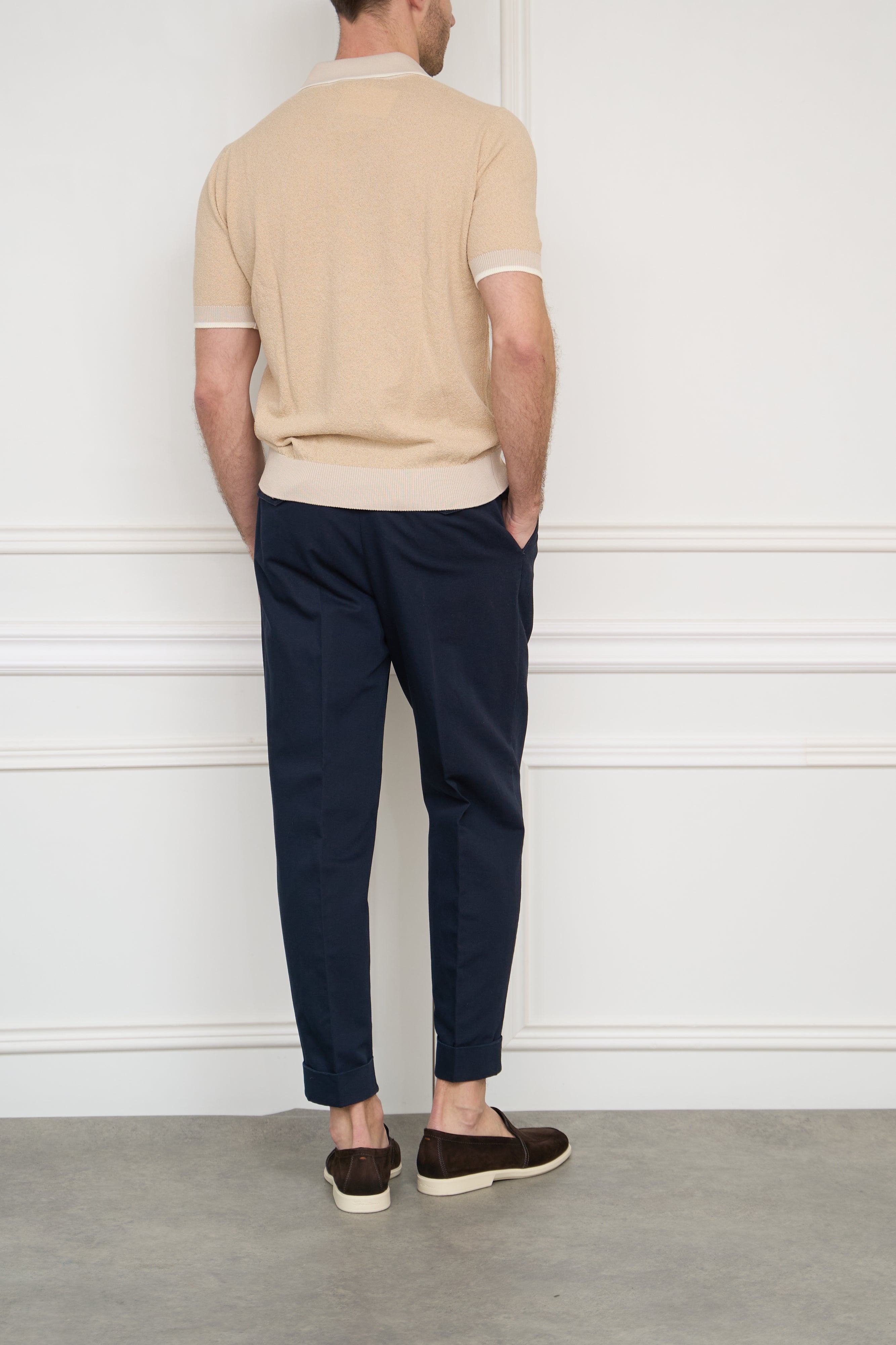 Chinos in blue