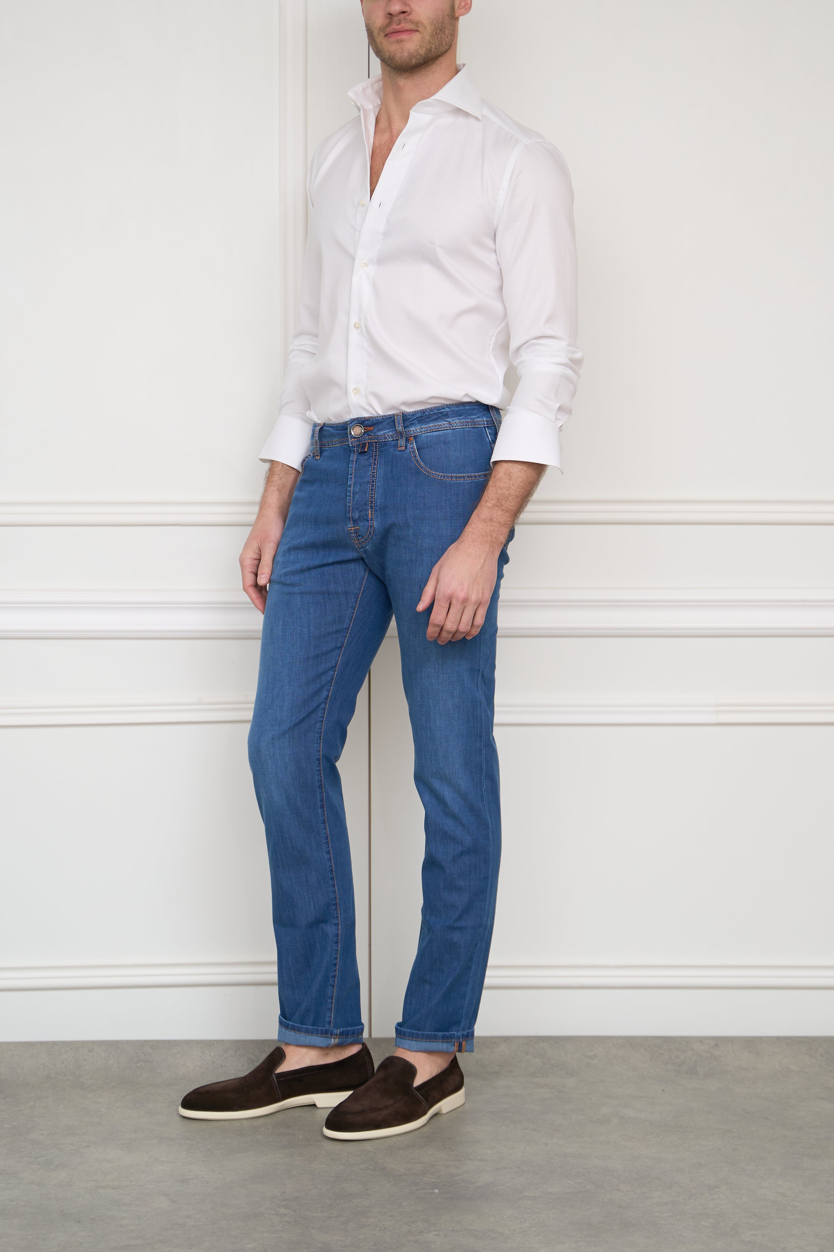 Jeans in blau