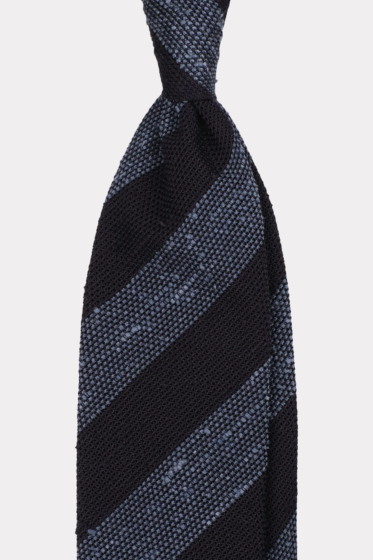 Tie in navy-red-beige striped