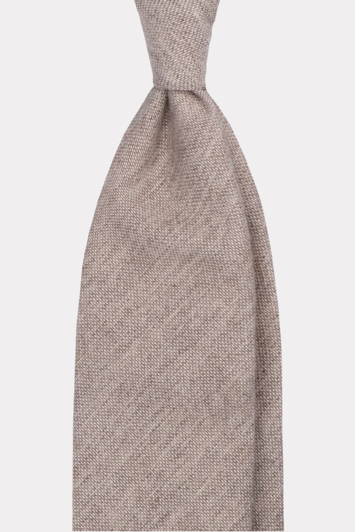 Wool tie in brown