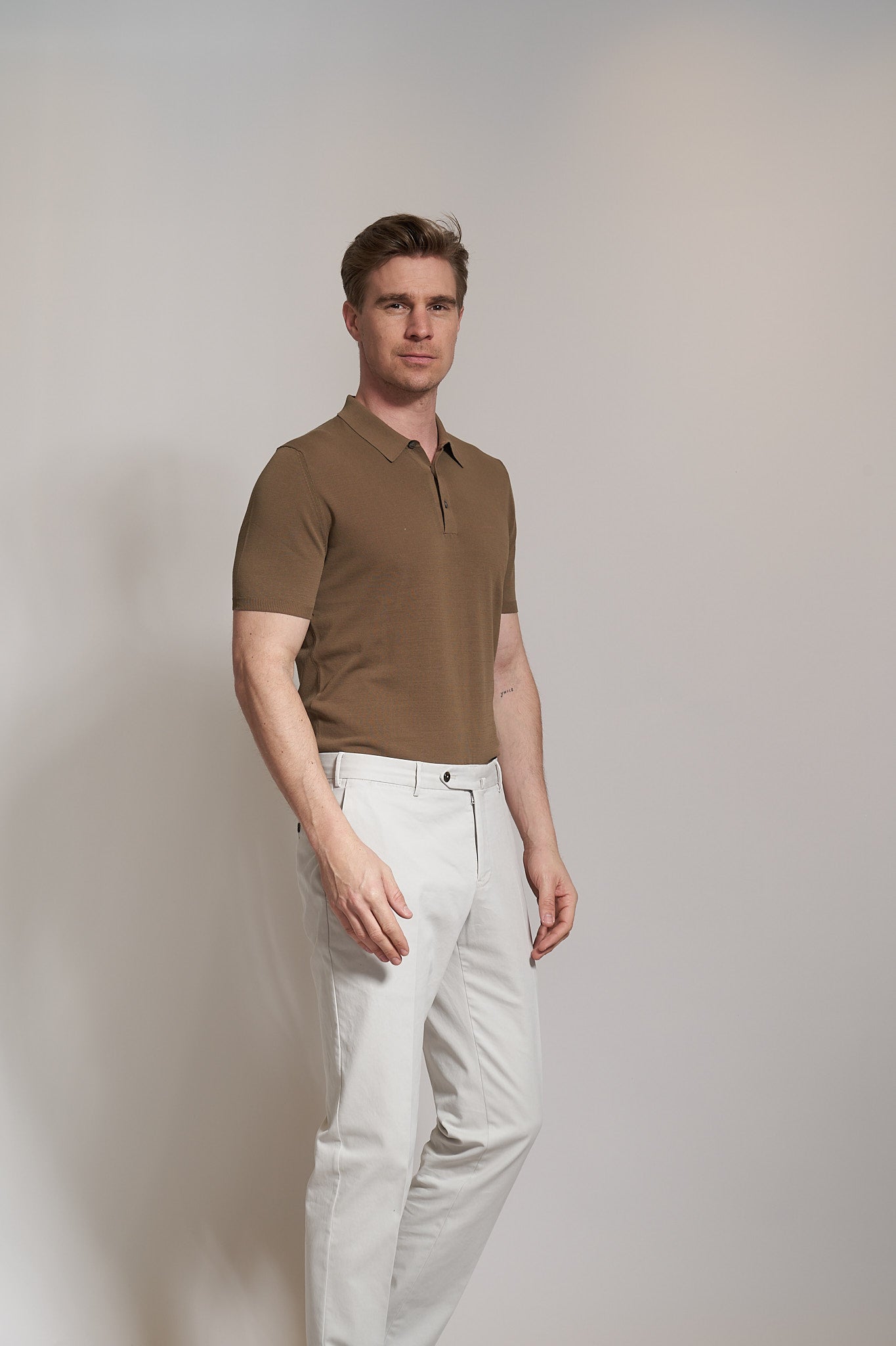 Polo shirt in brown
