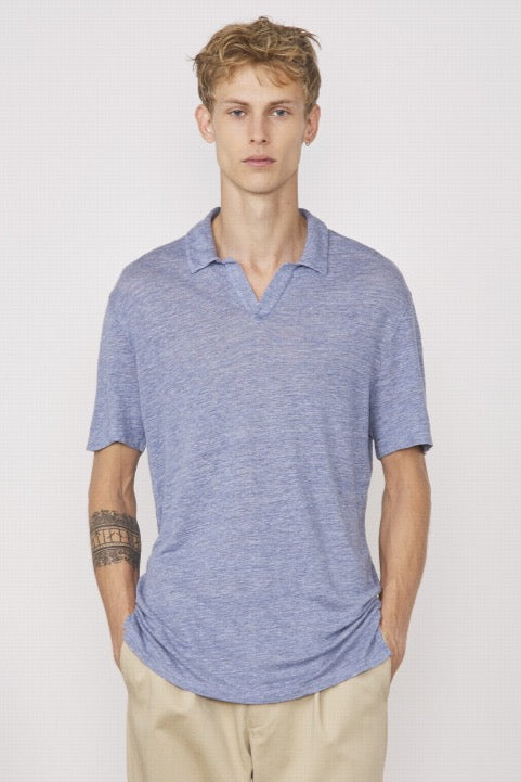 Polo shirt in light blue