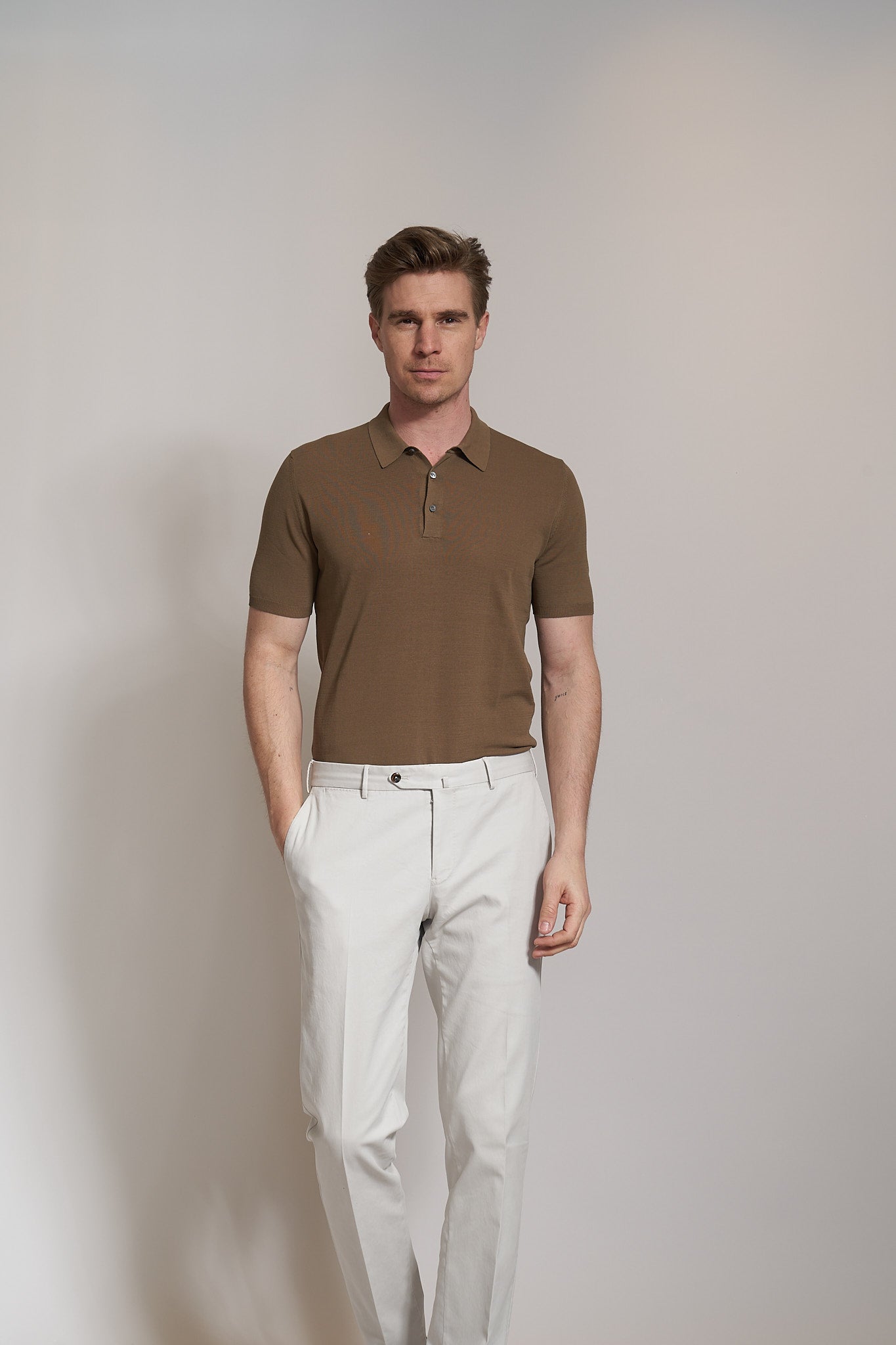 Polo shirt in brown