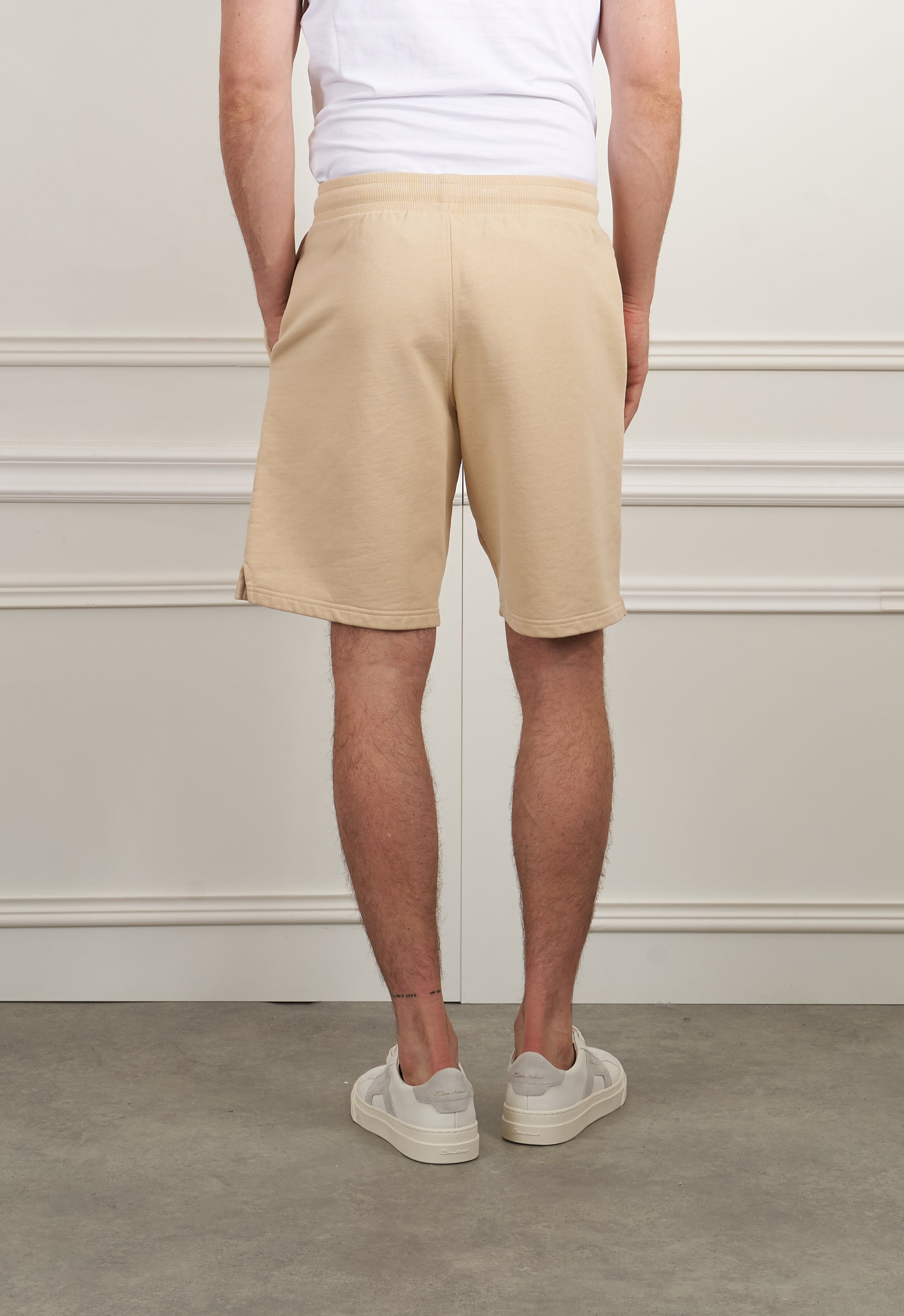 Sweat shorts in beige